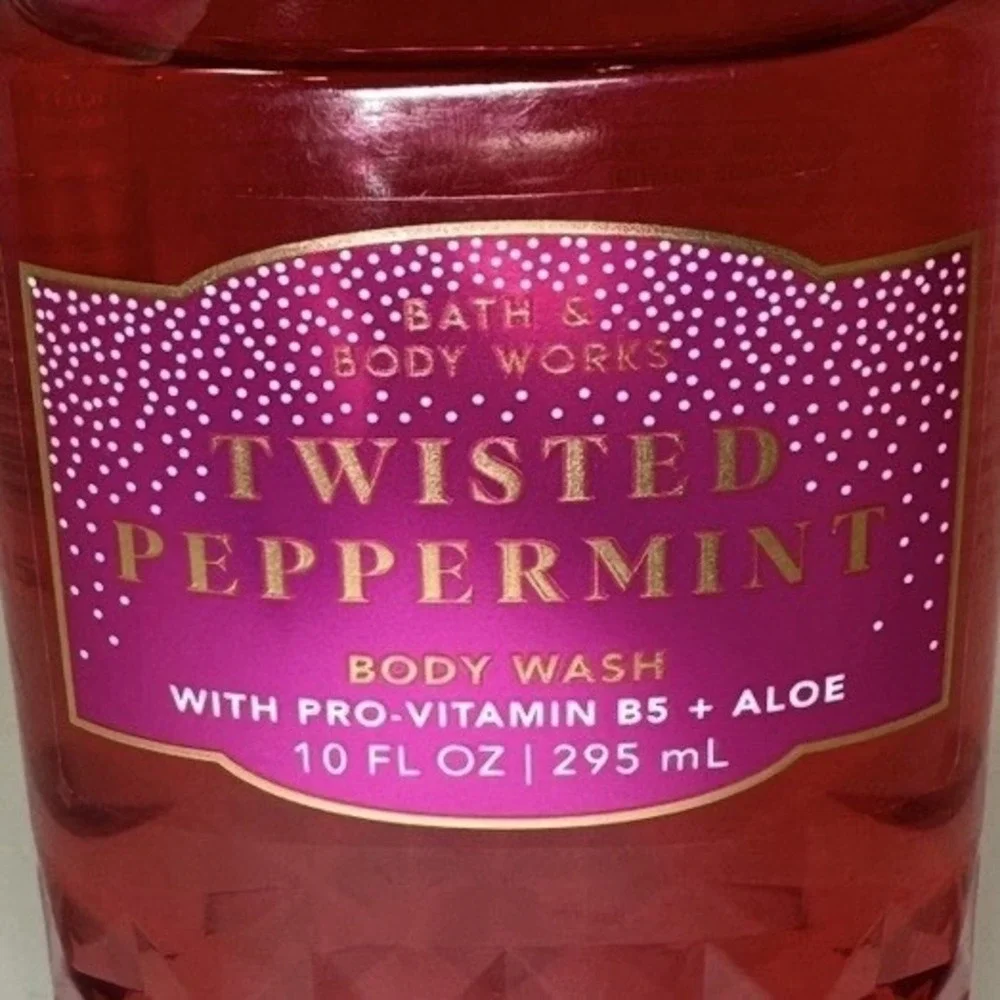 Bath & Body Works Twisted Peppermint Body Wash 10 oz Holiday Christmas NEW